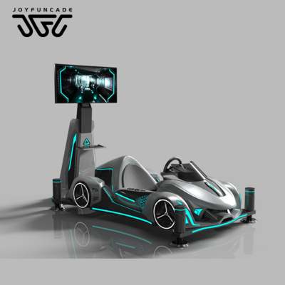 42 Inches Large Screen VR Racing Theme Park 4-DoF 9D VR Racing Car Simulator for Sale