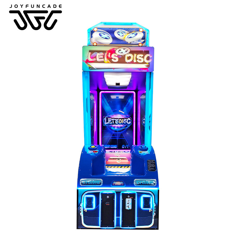 Interactive Disc Wheel LET’S DISC Arcade Game | 4-Level Interactive Disc Toss Machine | JoyFuncade