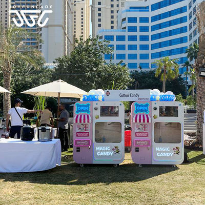 Good price Customizable Flower Cotton Candy Vending Machine With Smart Robot Operation online