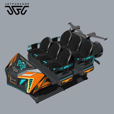 Good price 6-Player Battleship 9D VR Cinema Amusement Equipment Multiplayer VR Spaceship for Theme Parks online